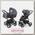 Детская коляска Esspero Newborn Lux 2 в 1, шасси Black