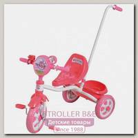 Детский трехколесный велосипед 1Toy 1Той Angry Birds с ручкой Т57659, Т56839, Т56840