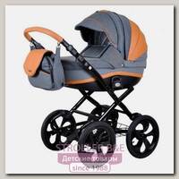 Детская коляска Adamex Marcello Carmel & Grey 2 в 1, ткань+эко-кожа