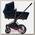 Коляска-люлька для новорожденного Cybex Priam Lux, шасси Trekking Matt Black
