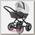 Детская коляска BeBe-Mobile Gulia Deluxe Carbon 2 в 1, эко-кожа