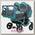 Детская коляска для двойни Teddy (BartPlast) Fenix Duo 2 в 1