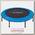 Складной батут для фитнеса Hudora Fitness Trampolin 65408, 140 см