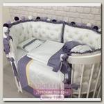 Комплект постели для овальной кроватки Marele, коллекция Роскошь 460246, 11 предметов