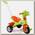 Детский 3-х колёсный велосипед Pilsan Ducky Bike 2+ с ручкой и музыкой