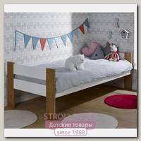 Подростковая кровать Junior Provence Scandi 90x190 (Blanc/Chene)
