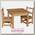 Детский столик с 2 стульчиками Leroys Wood