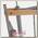 Дополнительный зажим для лестницу Easy Lock Wood серый